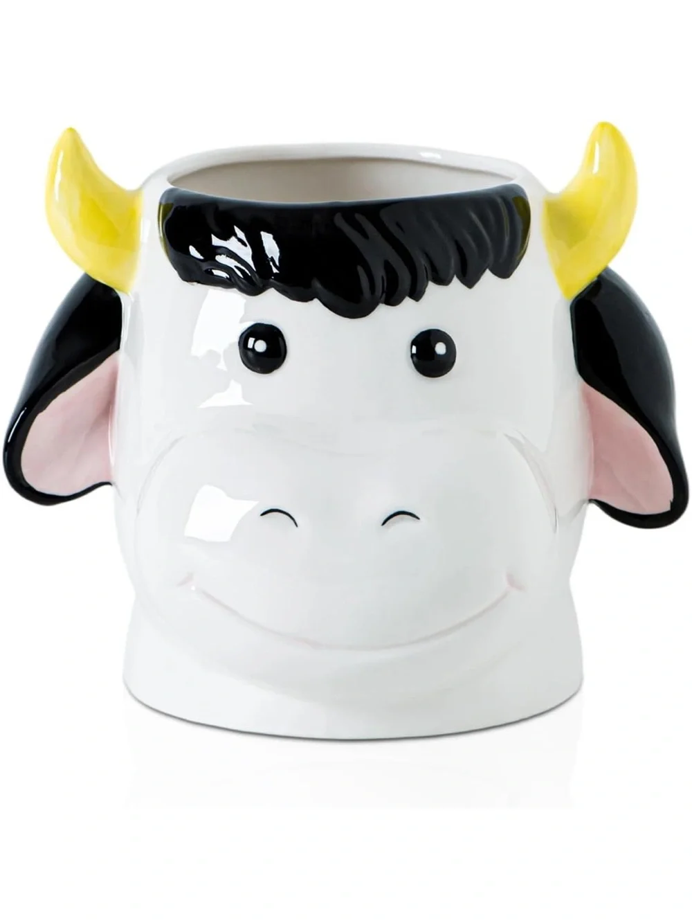 NWOT Cow Kitchen Utensil Holder For Countertop Ceramic Utensil Crock For Kitchen